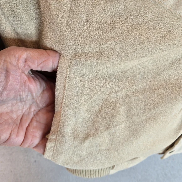 Tan and Brown Women's Jacket - Picture 7 of 16